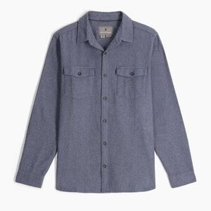 Royal Robbins Bristol Organic Cotton Twill Long Sleeve Button Down Blue XXL